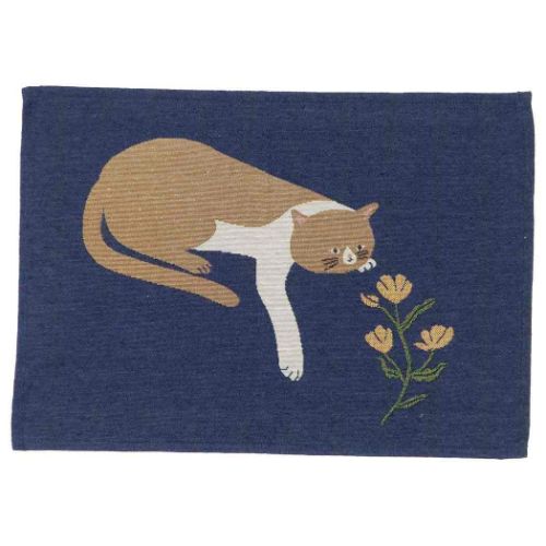 マインドキャット ランチクロス ランチマット ブルー FRIENDSHILL キャラクター グッズ メール便可