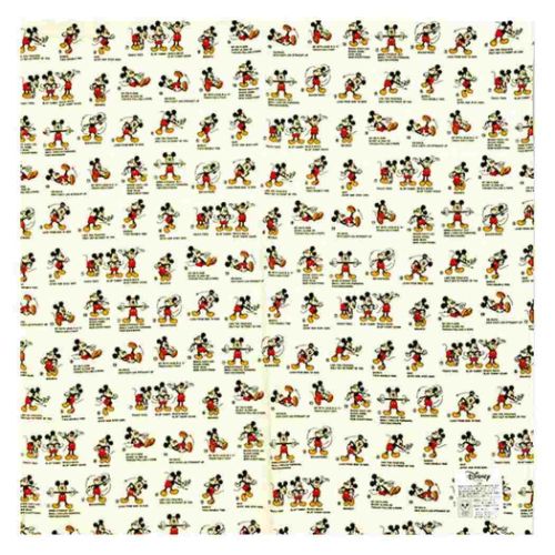 ミッキーマウス ランチクロス ナフキン アイコン ディズニー キャラクター グッズ メール便可