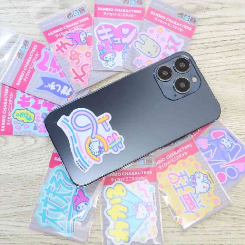 マイメロディ＆クロミ ビニールシール ダイカットミニステッカー ニューレトロ キュン サンリオ キャラクター グッズ メール便可