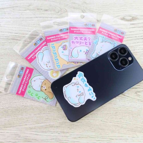 シナモロール ビニールシール ダイカットミニステッカー ぷくぷく ゴロゴロ サンリオ キャラクター グッズ メール便可