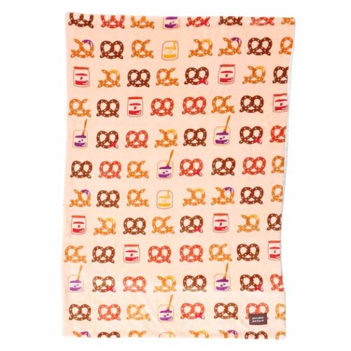 porukka pattern ポルッカパターン ハーフ毛布 ビッグ フランネル シープボア ブランケット プレッツェルパターン おしゃれ グッズ