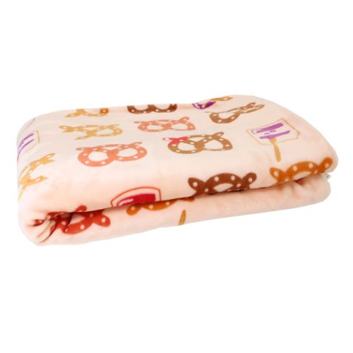 porukka pattern ポルッカパターン ハーフ毛布 ビッグ フランネル シープボア ブランケット プレッツェルパターン おしゃれ グッズ