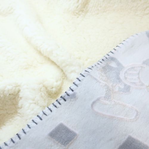 ミッキーマウス ブランケット オパール加工 ひざ掛け グレーパターン ディズニー キャラクター グッズ