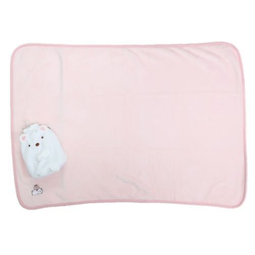 すみっコぐらし ひざ掛け毛布 マスコット巾着付きブランケット もぎゅっとしろくま サンエックス キャラクター グッズ