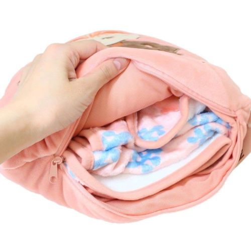 ムーミン ひざ掛け毛布 ブランケットインクッション リトルミイフラワー 北欧 キャラクター グッズ