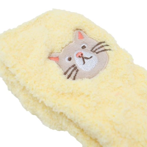 フェイスチロ 靴下レディース ルームソックス イエロー ウォーマー雑貨 寒さ対策 グッズ メール便可