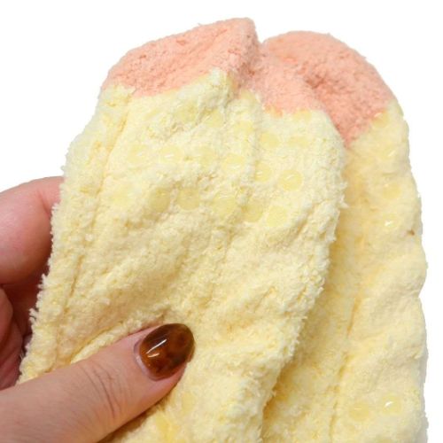 エギュイーユ 靴下レディース ルームソックス イエロー ウォーマー雑貨 寒さ対策 グッズ メール便可