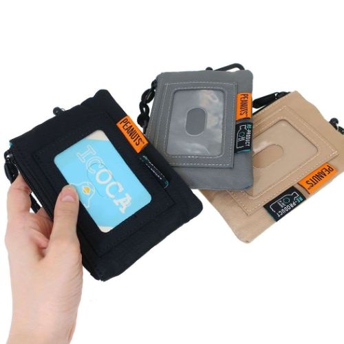 スヌーピー パスケース リール付きパスポーチ ビーグルスカウト ピーナッツ キャラクター グッズ メール便可