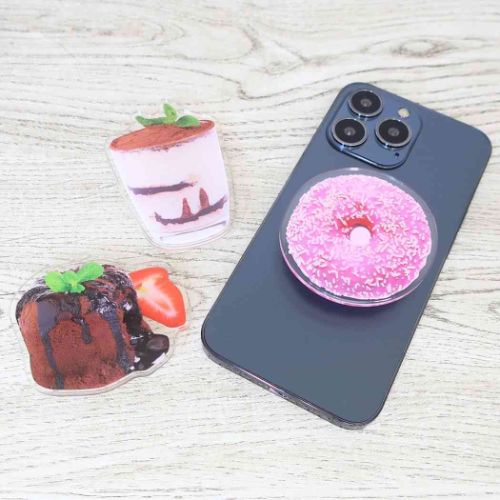 スマホアクセ アクリルスマホグリップ tiramisu プレゼント グッズ メール便可