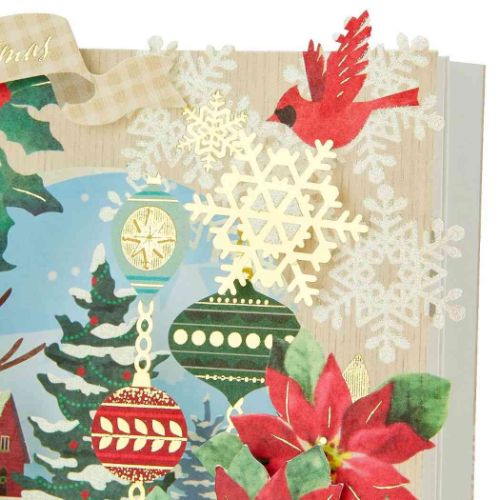 CHRISTMAS グリーティングカード クリスマスカード jx30-3 レーザーカットコラージュボックス Xmasカード グッズ メール便可