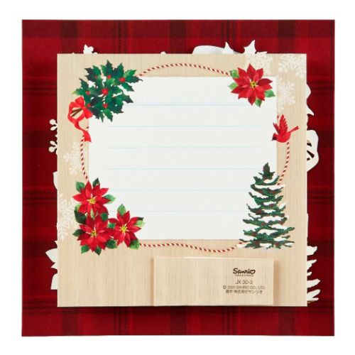 CHRISTMAS グリーティングカード クリスマスカード jx30-3 レーザーカットコラージュボックス Xmasカード グッズ メール便可