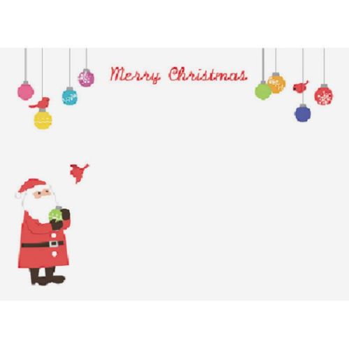 CHRISTMAS グリーティングカード メロディ JXPM11-3 クリスマスカード 立体 林を飾り付けるサンタ ポップアップ グッズ メール便可