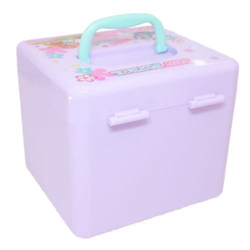 パウパトロール 卓上収納 持ち手付きボックスM パープル アニメキャラクター グッズ