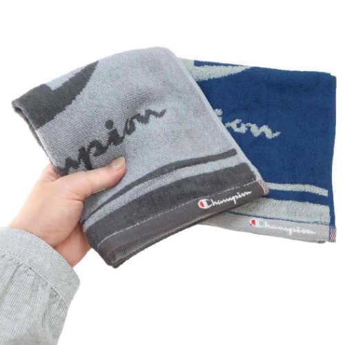 チャンピオン ハンドタオル ジャガードウォッシュタオル シンプルラインロゴ スポーツブランド グッズ メール便可