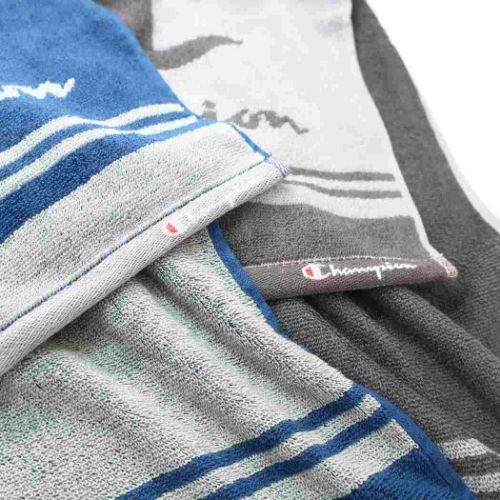 チャンピオン フェイスタオル ジャガードロングタオル シンプルラインロゴ スポーツブランド グッズ メール便可