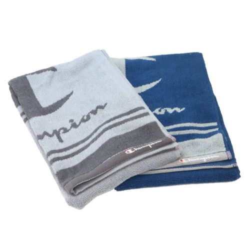 チャンピオン フェイスタオル ジャガードロングタオル シンプルラインロゴ スポーツブランド グッズ メール便可