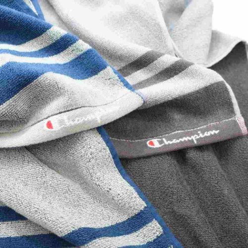 チャンピオン バスタオル ジャガード ビッグタオル シンプルラインロゴ スポーツブランド グッズ メール便可