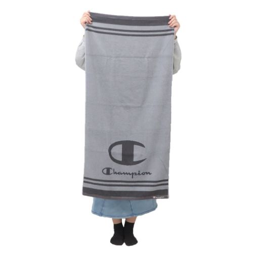 チャンピオン バスタオル ジャガード ビッグタオル シンプルラインロゴ スポーツブランド グッズ メール便可