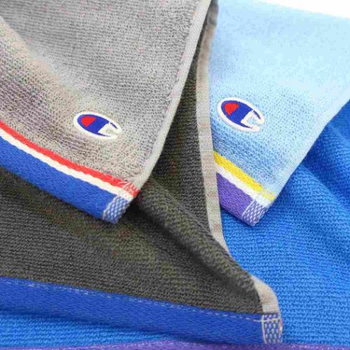 チャンピオン ハンドタオル ジャガードウォッシュタオル シンプルカラーロゴ スポーツブランド グッズ メール便可