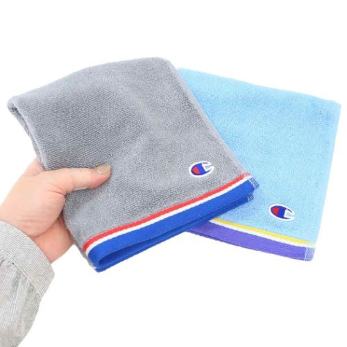 チャンピオン ハンドタオル ジャガードウォッシュタオル シンプルカラーロゴ スポーツブランド グッズ メール便可