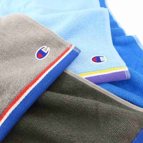 チャンピオン フェイスタオル ジャガードロングタオル シンプルカラーロゴ スポーツブランド グッズ メール便可