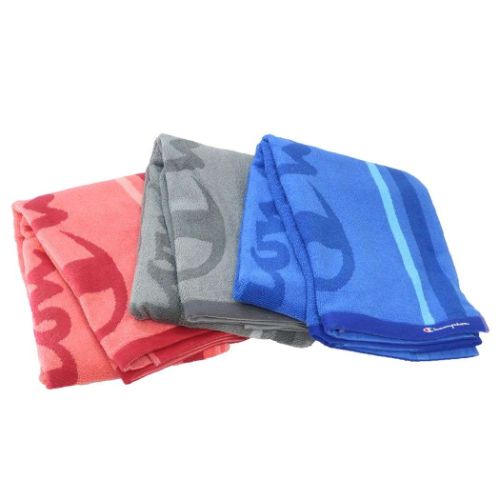 チャンピオン バスタオル ジャガード ビッグタオル ロゴカラーズ スポーツブランド グッズ メール便可