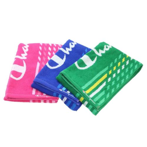 チャンピオン フェイスタオル ジャガードロングタオル スピードロゴ スポーツブランド グッズ メール便可