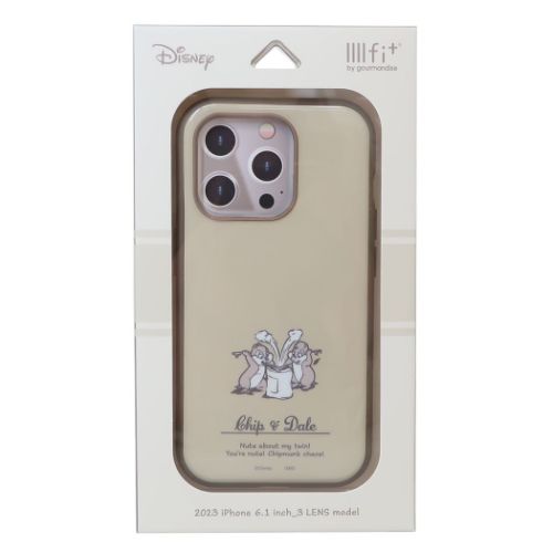 チップ＆デール iPhone15 IIIIfit 2023 iPhone 6.1 inch 3 LENS model対応ケース iPhone15Pro ディズニー メール便可