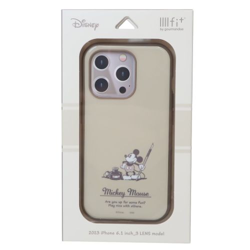 ミッキーマウス iPhone15 IIIIfit 2023 iPhone 6.1 inch 3 LENS model対応ケース iPhone15Pro ディズニー メール便可