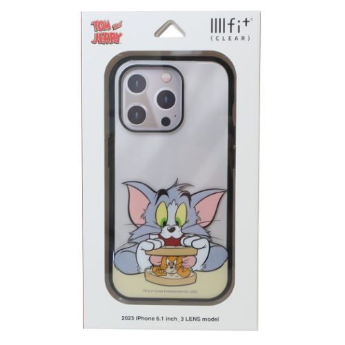 トム＆ジェリー iPhone15 IIIIfit Clear 2023 iPhone 6.1 inch 3 LENS model対応ケース サンドイッチ ワーナーブラザース メール便可