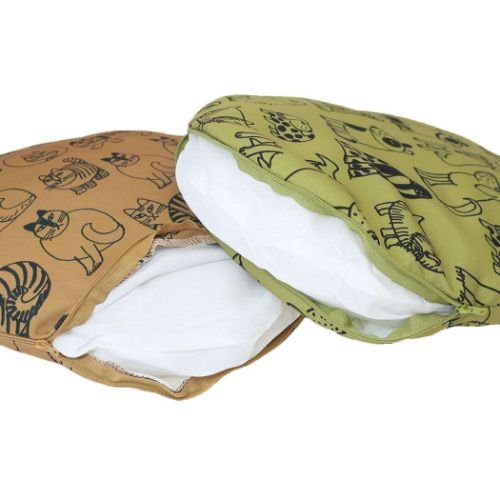 リサラーソン クッション 丸型 ラウンドドッグ キャラクター グッズ