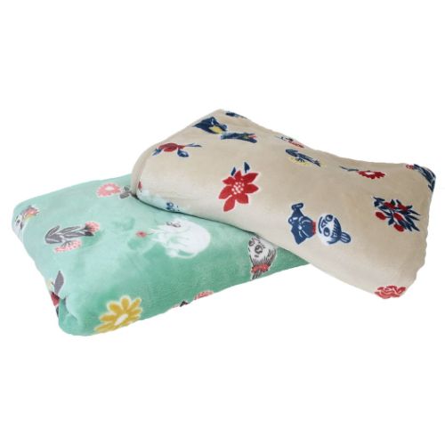 ムーミン ひざ掛け毛布 ケープM フラワーブロック 北欧 キャラクター グッズ