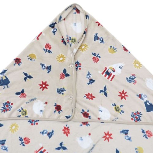 ムーミン ひざ掛け毛布 ケープM フラワーブロック 北欧 キャラクター グッズ