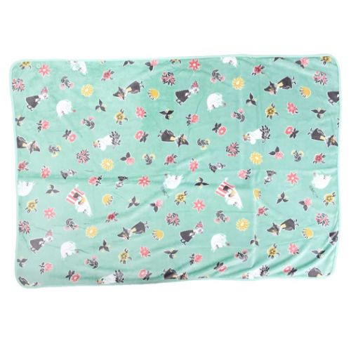 ムーミン ひざ掛け毛布 ケープM フラワーブロック 北欧 キャラクター グッズ