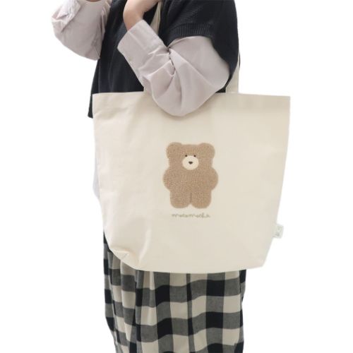 ほっこりモコモカ トートバッグ 大きめトートバッグ かわいい グッズ
