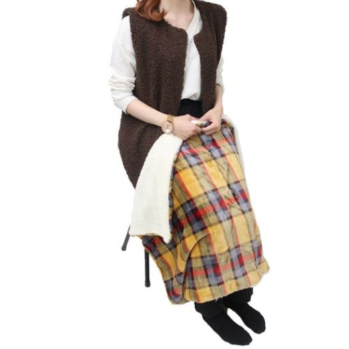 ひざ掛け ボア付ブランケット ティピカル もこもこ グッズ