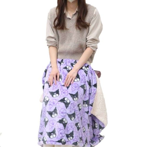 クロミ ひざ掛け 巻きブランケット おえかきさんxさんりおきゃらくたーず サンリオ キャラクター グッズ