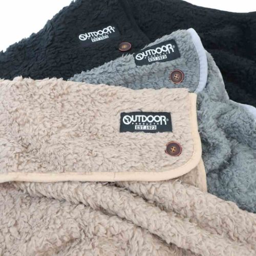 OUTDOOR ブランケット 3wayひざ掛け ウォーマー雑貨 防寒対策 グッズ