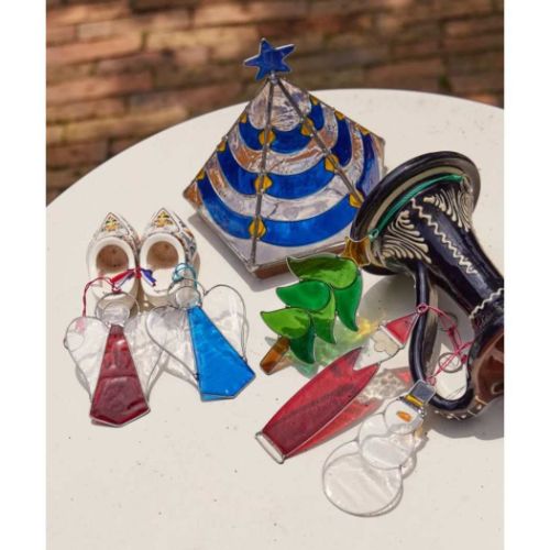 装飾品 ステンドツリー BLUE 北欧 オーナメント グッズ