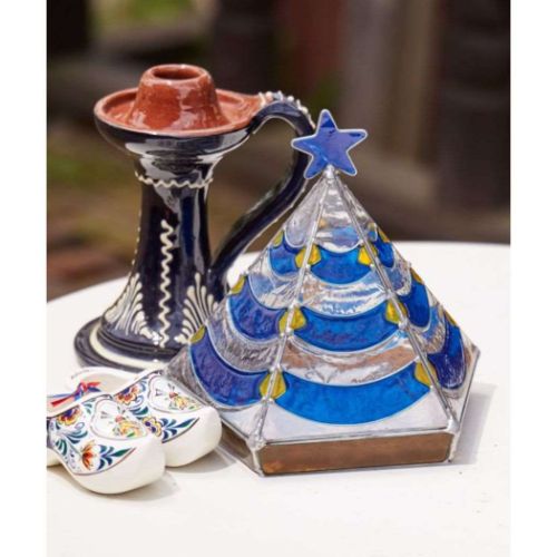 装飾品 ステンドツリー BLUE 北欧 オーナメント グッズ