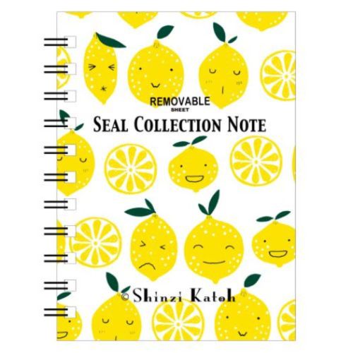 シール手帳 シール帳 A6 レモン シール交換 シール台紙 グッズ メール便可