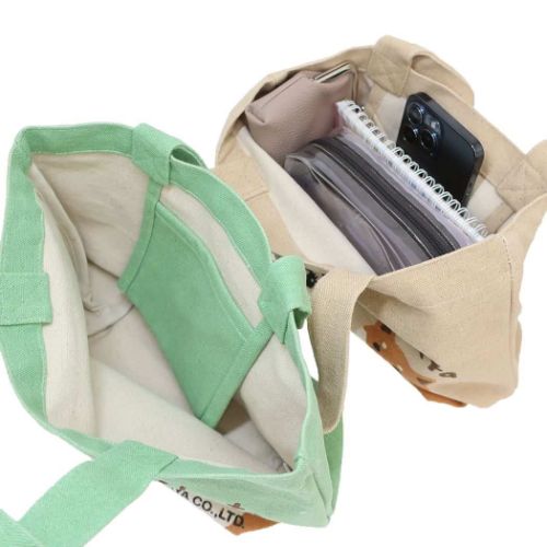 不二家のペコちゃん ランチバッグ ミニトート ペコとしばた キャラクター グッズ メール便可