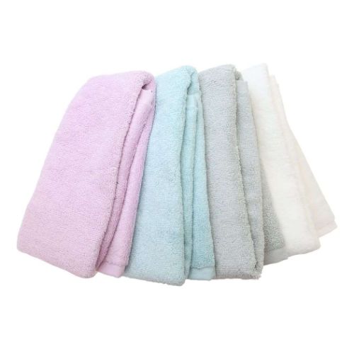 フェイスタオル ゆるふわリッチ ピンク シンプル グッズ メール便可