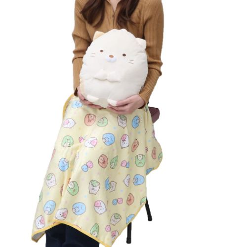 すみっコぐらし ひざ掛け毛布 クッションinブランケット ねこ サンエックス キャラクター グッズ