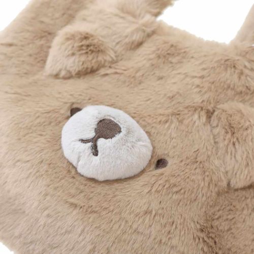 ミニバッグ トートバッグ フワクマ ブラウン ランチバッグ お弁当カバン グッズ