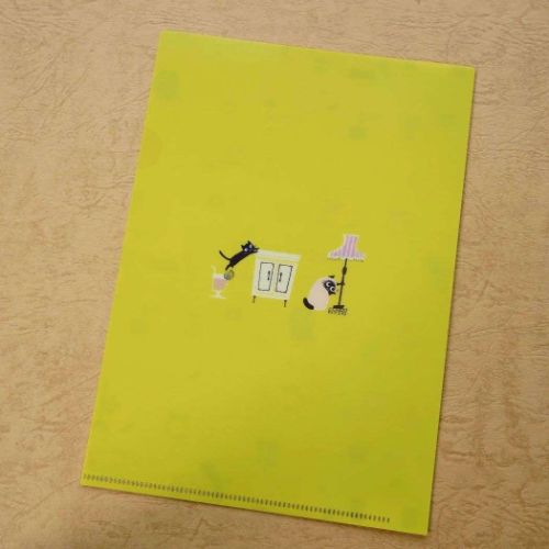 クリアフォルダー クリアファイルA5 UNEVEN CATS room かわいい グッズ メール便可