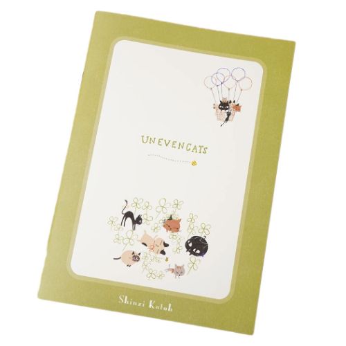 横罫ノート ノートA5 UNEVEN CATS clover かわいい グッズ メール便可