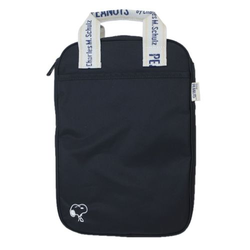 スヌーピー トートバッグ スクエアトートバッグ BK ピーナッツ キャラクター グッズ