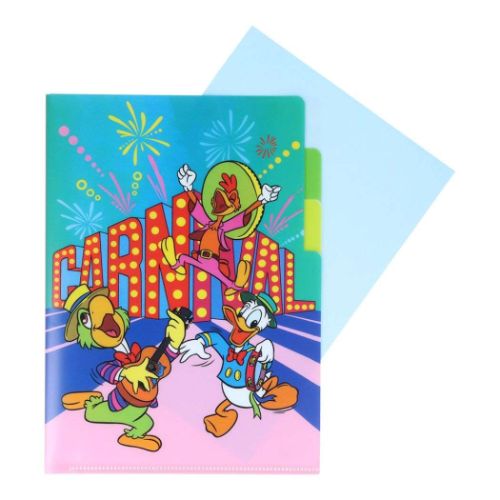 ディズニークラシック A5クリアファイル クリアファイル３P レトロ カーニバル ディズニー キャラクター グッズ メール便可