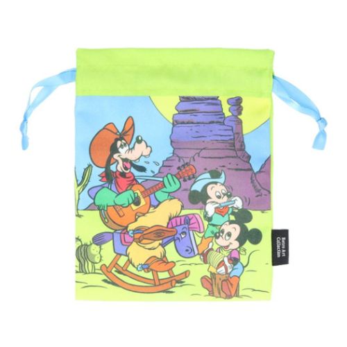 ディズニークラシック 巾着袋/きんちゃく 巾着 レトロ ウエスタン ディズニー キャラクター グッズ メール便可